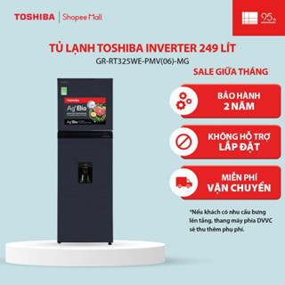 [Freeship] Tủ lạnh Toshiba Inverter 249 lít GR-RT325WE-PMV(06)-MG - Bảo hành chính hãng 2 năm