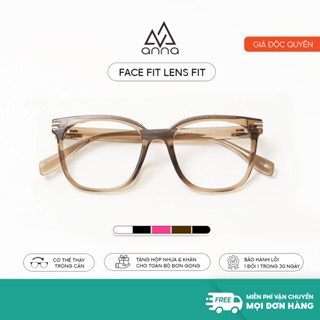 Gọng kính cận thời trang ANNA dáng vuông mắt to thời trang cá tính chất liệu nhựa dẻo OL 27013