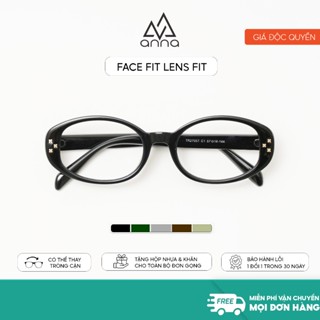  Gọng kính cận thời trang nam nữ ANNA chất liệu nhựa dáng mắt mèo cá tính OL 27057 