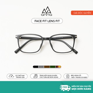 Gọng kính cận thời trang nam nữ ANNA chất liệu nhựa cao cấp dáng vuông unisex cá tính OL 27074