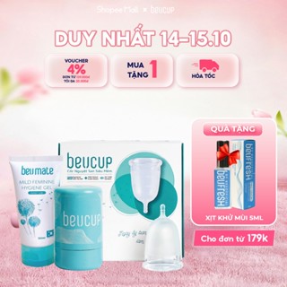 [Độc quyền Livestream] Cốc Nguyệt San BeUcup Silicol Y Tế Wacker Đức Siêu Mềm, Đạt Chuẩn FDA Hoa Kỳ