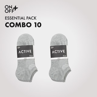 Combo 10 đôi tất vớ nam không cổ mỏng mịn Cotton thoáng khí thấm hút mồ hôi - ONOFF 18AP23A005