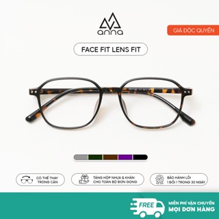 Gọng kính cận thời trang ANNA dáng vuông mắt nhỏ thời trang cá tính chất liệu nhựa dẻo OL 27086