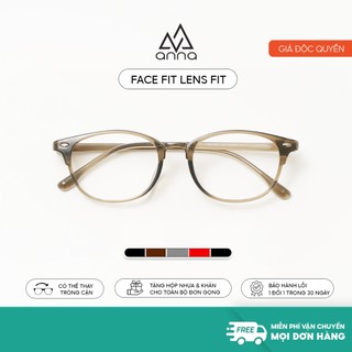  Gọng kính cận thời trang nam nữ ANNA chất liệu nhựa cao cấp dáng oval unisex cá tính OL 27087 