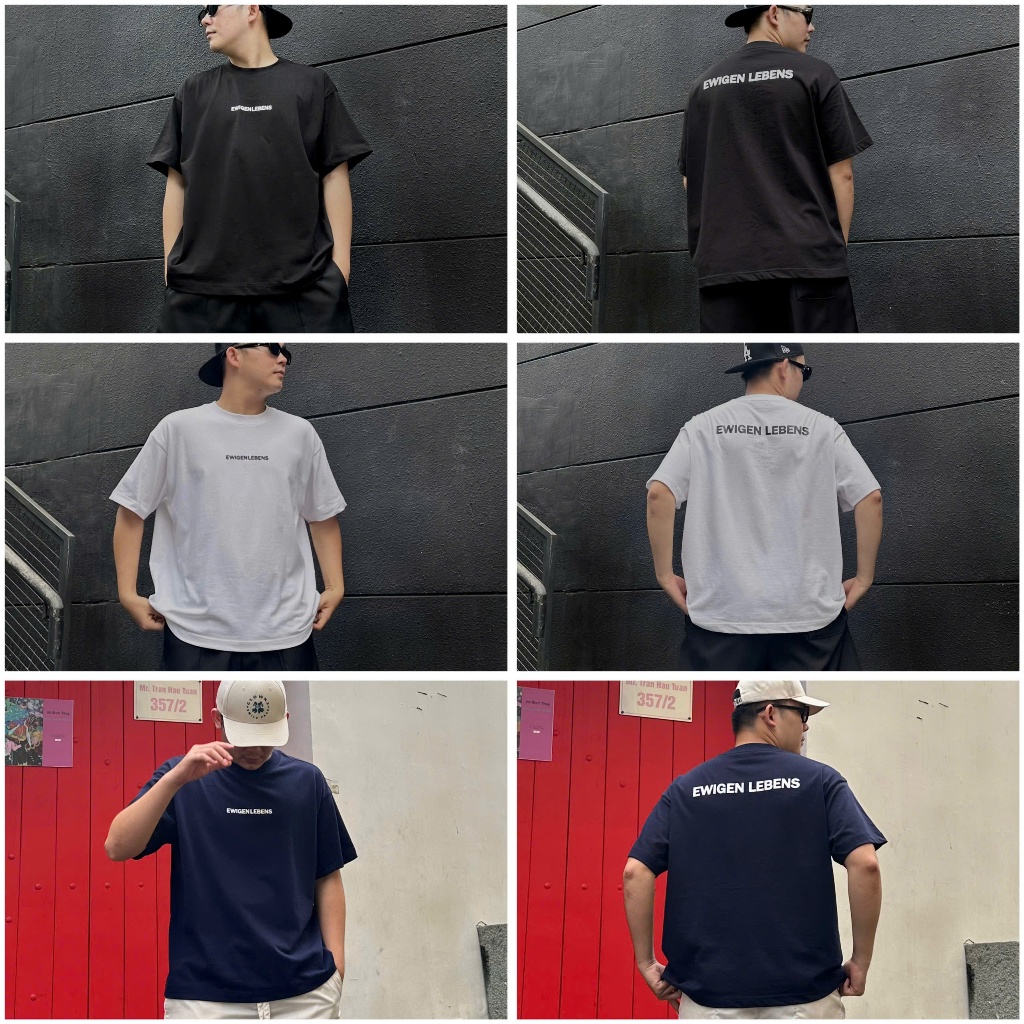 Áo thun nam nữ EWIGEN LEBENS basic form BOXY T-SHIRT dày dặn , đứng form , thoáng mát , bề ngang rộn