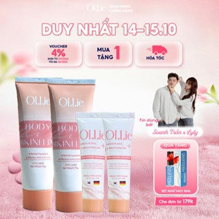 Combo 2 kem tẩy lông Ollie+ 2 kem dưỡng da dịu nhẹ làm chậm quá trình mọc lông Ollie