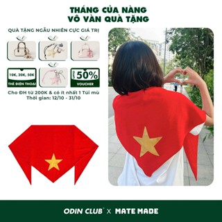 Khăn quàng đỏ sao vàng, Túi tote canvas Việt Nam, khăn yêu nước, khăn cờ Tổ Quốc, sao da simili, vải đũi tơ