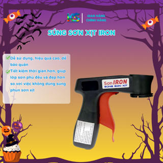 Súng Sơn Xịt Iron - Iron Gun, hỗ trợ phun sơn xịt dễ dàng, nhanh chóng, tiện lợi