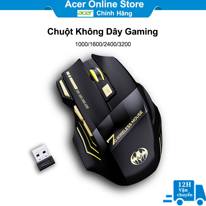 Chuột gaming không dây sạc pin Sidotech Inphic PM6 cho game thủ chơi game chuyên nghiệp kết nối Wire