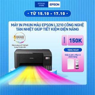 Máy In Phun Màu Epson L3210 Công Nghệ Tản Nhiệt Giúp Tiết Kiệm Điện Năng