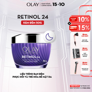 Kem Dưỡng Ẩm OLAY RETINOL24 Giúp Mờ Nếp Nhăn 50G