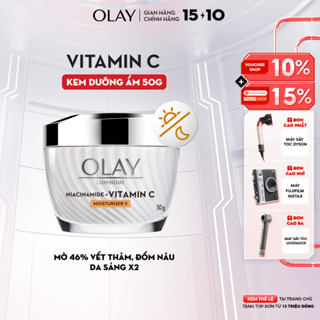Kem Dưỡng Ẩm OLAY LUMINOUS NIACINAMIDE + VITAMIN C 50G Mờ Vết Thâm, Đốm Nâu, Dưỡng Sáng Da