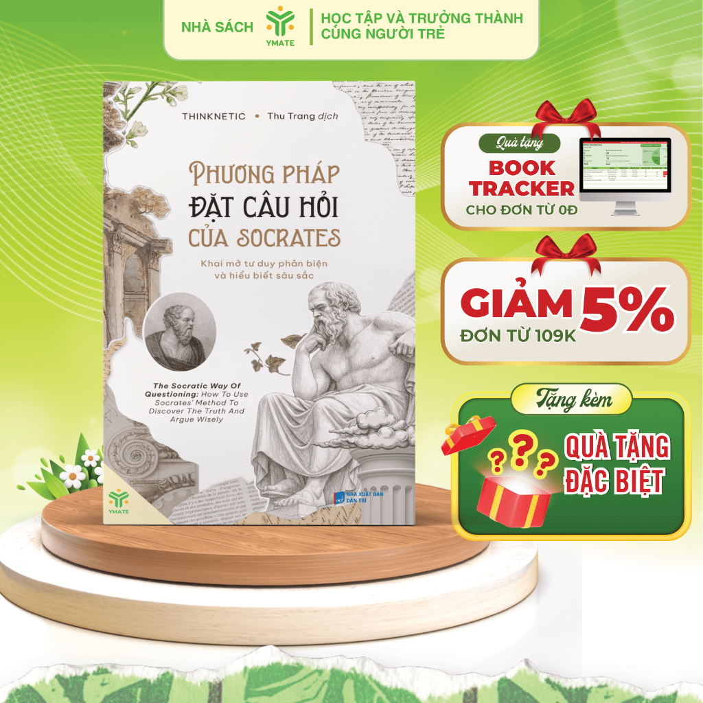 Sách Phương Pháp Đặt Câu Hỏi Của Socrates - Phát Triển Tư Duy Phản Biện Và Giải Quyết Vấn Đề Sâu Sắc - YMATE