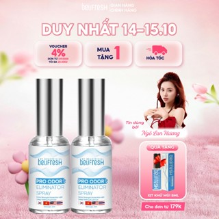 Combo 2 Xịt khử mùi toàn thân, lăn khử mùi BEUFRESH ngăn tiết mồ hôi, hạn chế mùi cơ thể 30ml