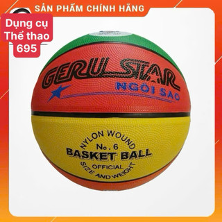 bóng rổ gerustar 4 màu chính hãng size 5,6,7 (có ship hoả tốc) tặng kim bơm bóng & lưới
