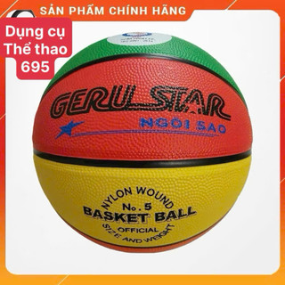 bóng rổ gerustar 4 màu chính hãng size 5,6,7 (có ship hoả tốc) tặng kim bơm bóng & lưới