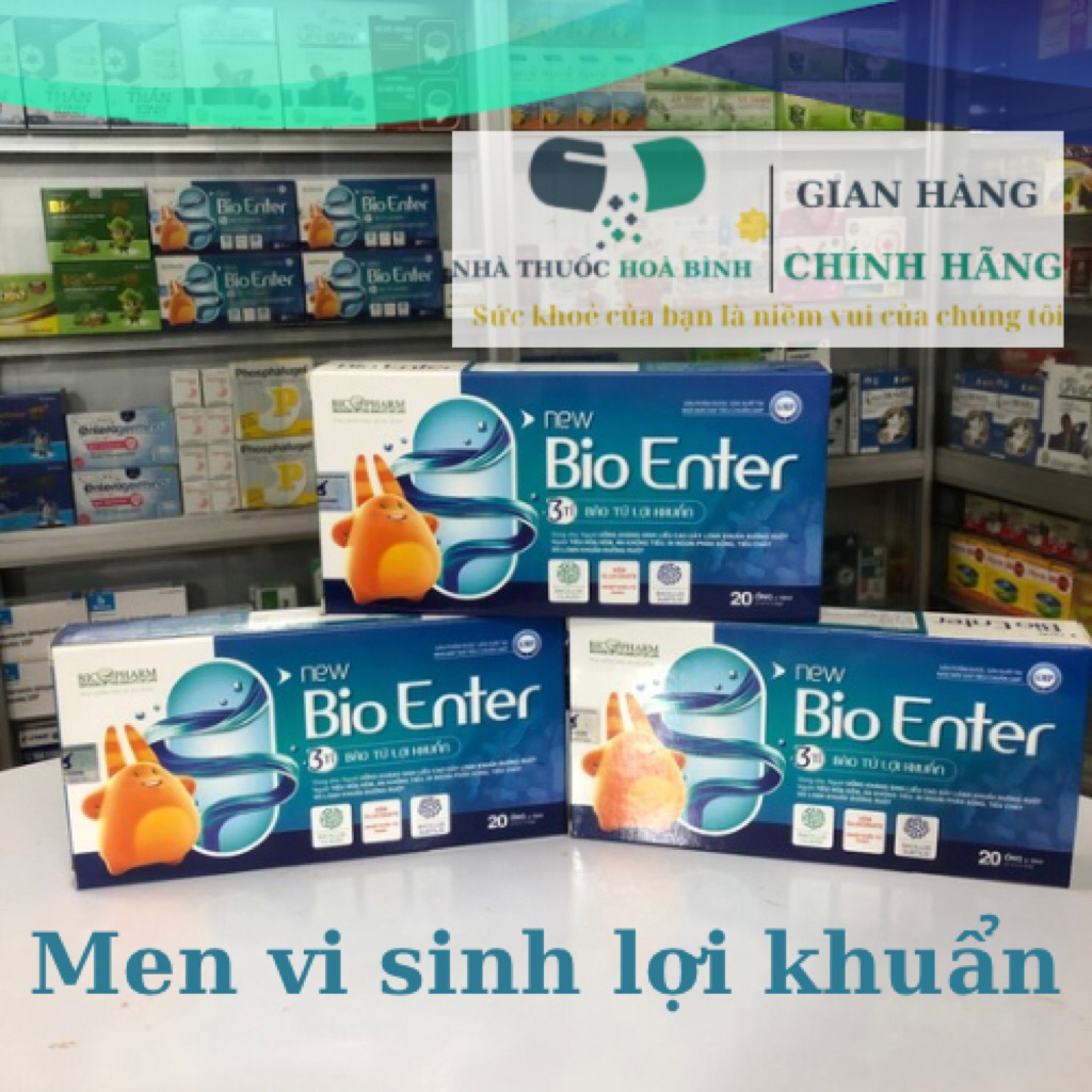 Men vi sinh dạng nước NEW BIO ENTER, Bico Pharm, 20 ống x 10ml, Nhà Thuốc Hoà Bình
