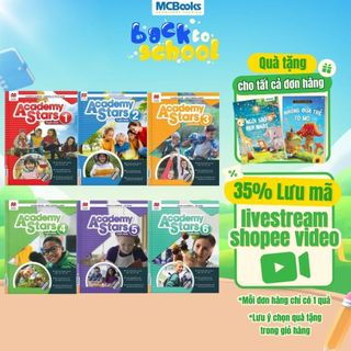  Combo - Academy Stars - Giáo Trình Và Sách Bài Tập Học Tiếng Anh Cấp 1 chuẩn Cambridge 