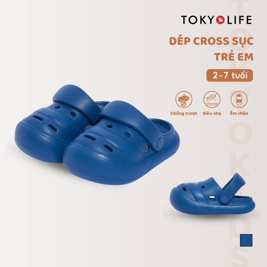 Dép sục cho bé TOKYOLIFE dép sục siêu nhẹ dáng unisex bé trai bé gái 40004250