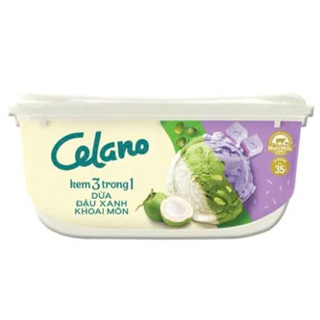 Kem Hộp Celano 3 Trong 1 Vị Dừa, Đậu Xanh, Khoai Môn Truyền Thống 860ML - Thơm Ngon, Mát Lạnh (GIAO HỎA TỐC HCM)
