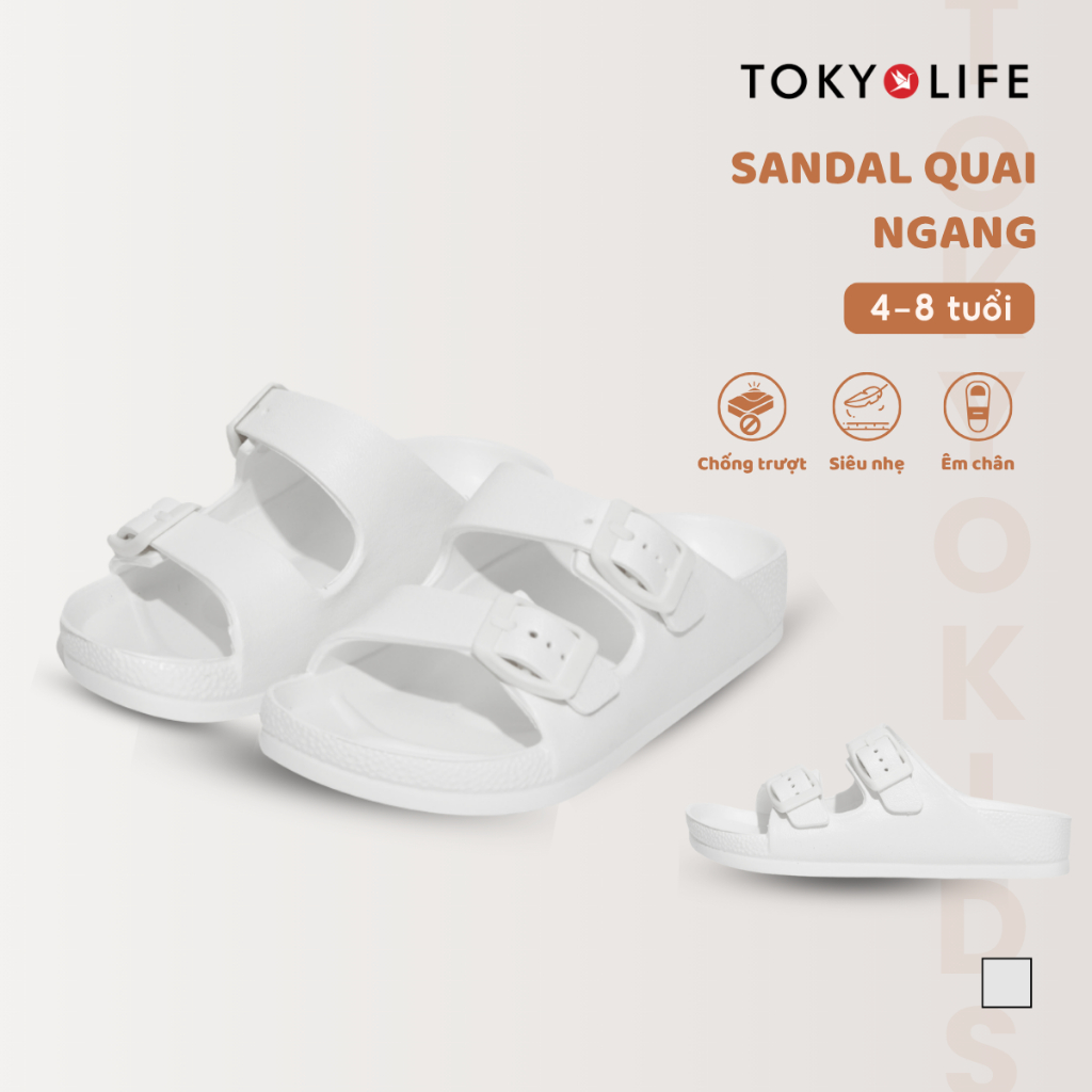 Dép quai ngang trẻ em siêu nhẹ TOKYOLIFE dép lê trẻ em chống trượt size 24-29 40002216