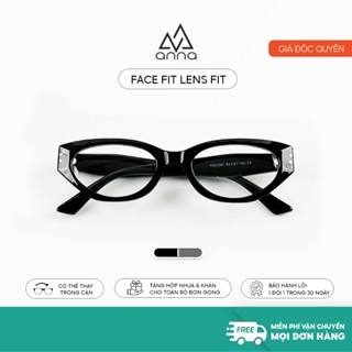  Gọng kính cận thời trang ANNA thiết kế dáng mắt mèo kết hợp kim loại và nhựa 81061 
