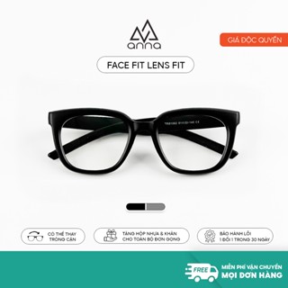  Gọng kính cận thời trang ANNA thiết kế dáng mắt mèo kết hợp kim loại và nhựa 81062 