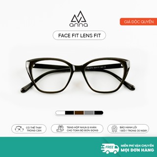  Gọng kính cận thời trang nam nữ ANNA chất liệu nhựa dáng mắt mèo cá tính OL 81073 