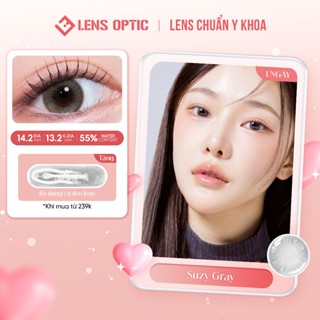Kính áp tròng 1 ngày Clalen Iris 1 Day màu Suzy Gray – Lens xám tự nhiên, chống UV - LENS OPTIC
