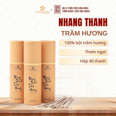 Nhang thanh trầm hương THIÊN MỘC HƯƠNG 12-16 năm tích trầm sạch thơm dịu nhẹ Trầm hương tự nhiên