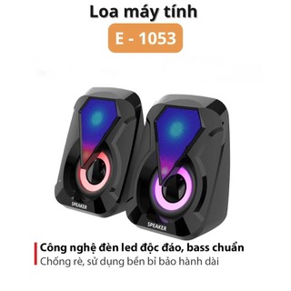 Loa PC Ngon-Bổ-Rẻ E1046 / E1053 dây loa 1 ra 2 jack 3.5mm . Mới 100% . Full hộp