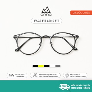  Gọng kính mắt thời trang nam nữ ANNA dáng mắt mèo chất liệu kim loại - 300HQ017 