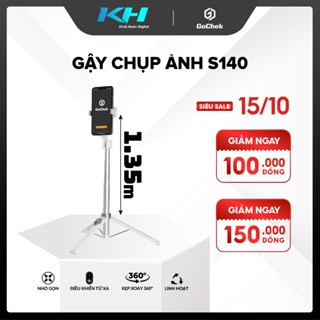  Gậy Chụp Ảnh Tripod 3 Chân GoChek S140 – Bluetooth Gấp Gọn Quay Video Livestream 