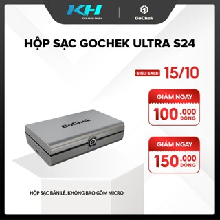  Hộp Sạc Micro GoChek Ultra S24 – Sạc Không Dây Hiển Thị Pin Dung Lượng 35h 