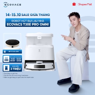 Robot hút bụi lau nhà Ecovacs Deebot T30e Pro Omni 11.000Pa - Pin 5200mAh - Tự động giặt giẻ bằng nước nóng