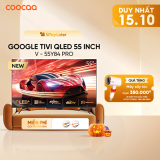 Smart TV Coocaa 55 inch 4K QLED Google TV 55Y84 Pro | 60Hz | HDR10+