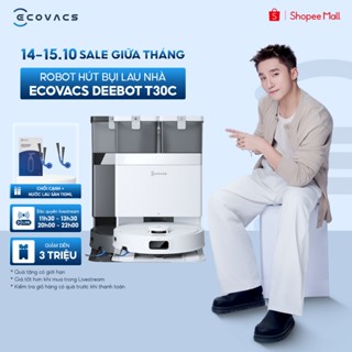 Robot hút bụi lau nhà Ecovacs Deebot T30C 2026 - 20000Pa - ZeroTangle 3.0 - Giặt giẻ nước nóng - BH chính hãng