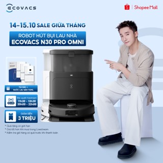Robot hút bụi lau nhà Ecovacs Deebot N30 Pro Omni 2025 - Lực hút siêu mạnh 10.000Pa - Trạm sạc OMNI