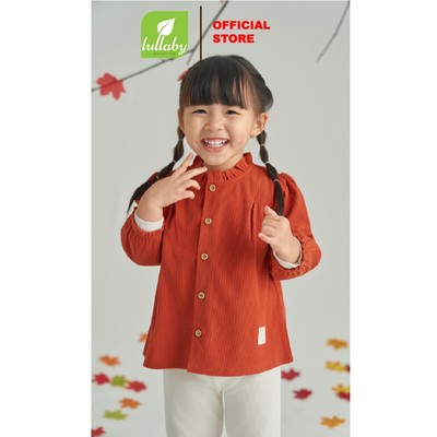LULLABY - NH537N - ÁO BÉ GÁI DÀI TAY NHUNG TĂM
