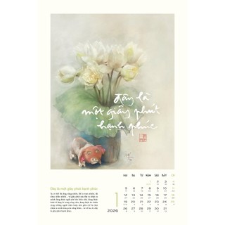 LỊCH ĐỂ BÀN “LÒNG ĐẤT NỞ HOA TRỜI” – Thiền Sư Thích Nhất Hạnh – Thái Hà Books