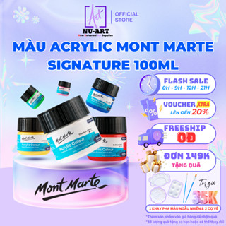  Màu Acrylic 3D Mont Marte 100ml Cao Cấp Chính Hãng - Vẽ Trên Vải Kính Đá Gỗ Gốm Sứ,... 