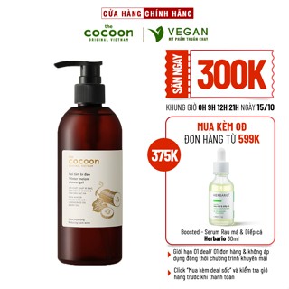 Gel tắm bí đao Cocoon 310ml (winter melon shower gel) - VEGAN - Mỹ phẩm thuần chay