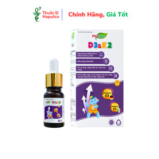  Vitamin D3K2-MK7 Fitolabs Dạng Nhỏ Giọt Dễ Dùng Giúp Bé Tăng Chiều Cao Xương Chắc Khỏe Lọ 10ml 