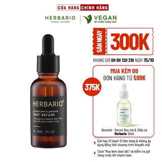 Serum mọc tóc Vỏ Bưởi và Bồ Kết Herbario 30ml