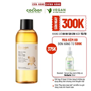 Bigsize - Nước tẩy trang hoa hồng Cocoon tẩy sạch makeup & cấp ẩm 310ml - VEGAN - Mỹ phẩm thuần chay
