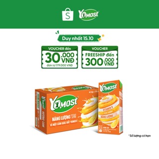 Thùng 48 Hộp Sữa Chua Lên Men Tự Nhiên Yomost Vị Cam (170ml/Hộp)