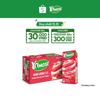 Thùng 48 Hộp Sữa Chua Lên Men Tự Nhiên Yomost Vị Dâu (170ml/Hộp)