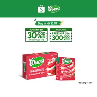 Thùng 48 Hộp Sữa chua uống Yomost vị dâu 100ml/hộp