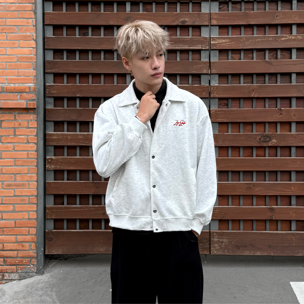 Áo Khoác Nỉ ZUTEE Signature chất nỉ 2da áo khoác varsity unisex nam nữ