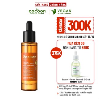 C22 Serum tinh chất nghệ Hưng Yên Cocoon với 22% VTM C 30ml VEGAN Mỹ phẩm Thuần chay